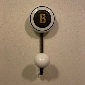 Anthropologie Wall Hook - Subway Tile - Letter B